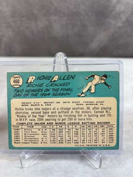 1965 Topps baseball: Ed Mathews, Ritchie Allen, Al Kaline