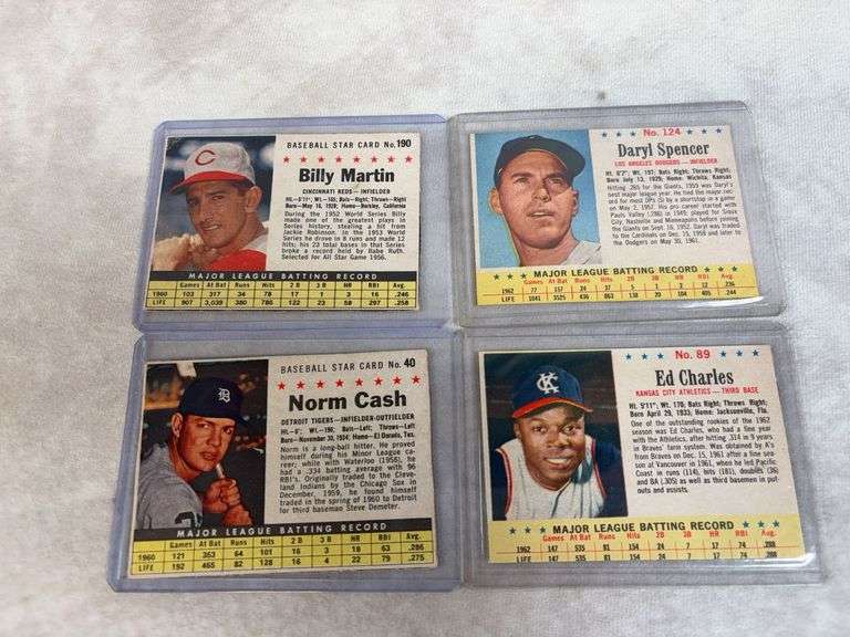 Post Cereal Cards lot of 12 : Yogi Berra, Gibson, B. Martin, Ted K., Aparicio