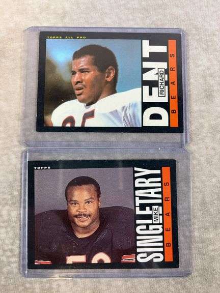 Football Rookie card lot of 8: Ronnie Lott, Singletary, Dent, Reggie White, others