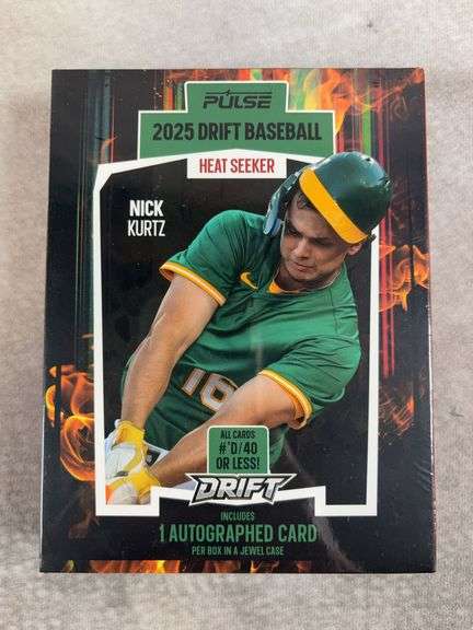 2025 Drift Baseball Heat Seeker Sealed Box 1 autographed card