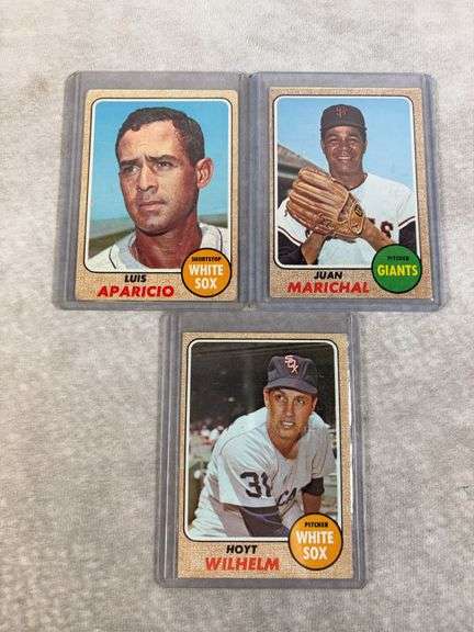 1968 Topps Star lot: Carlton, Hunter, Kaline, Marichal, Cepeda, Williams