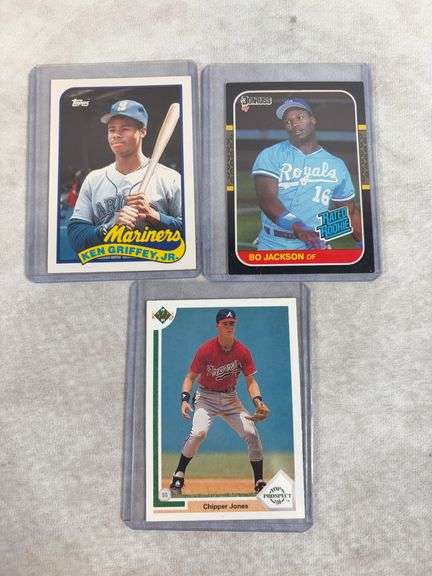 Baseball Rookie lot of 7 : Pedro Martinez, Derek Jeter, Griffey Jr., Bonds, Bogs