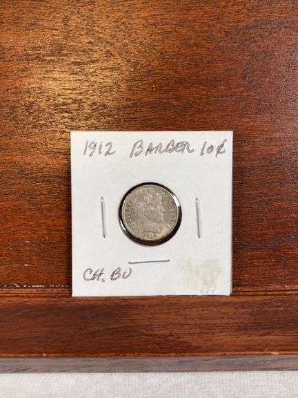 1912 Barber Dime BU
