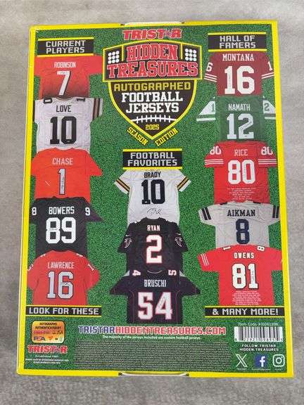 2025 Tristar Hidden Treasures Autographed Football Jersey Box