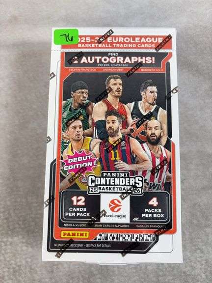 2025/26 Panini Contenders Basketball Euroleague Sealed Hobby Box