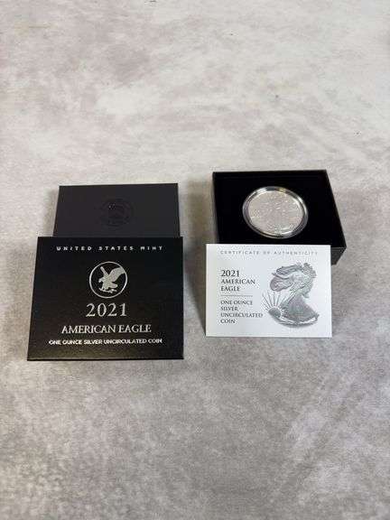 2021 1Oz. US Silver Eagle In Box