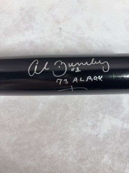 Al Bumbry Autographed Louisville Slugger Black Bat Tristar cert