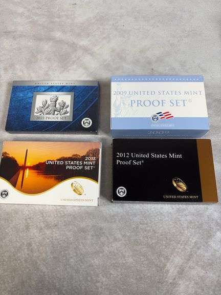 2009, 2012, 2013, 2023 US Mint Proof Sets