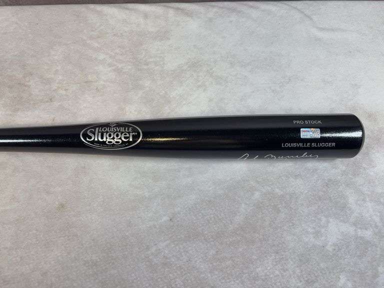 Al Bumbry Autographed Louisville Slugger Black Bat Tristar cert