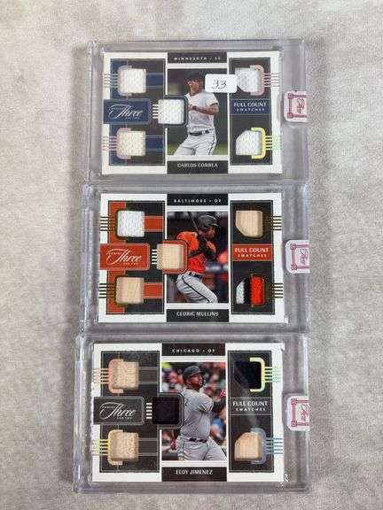 Correa, Mullins, Jimenez full count swatches