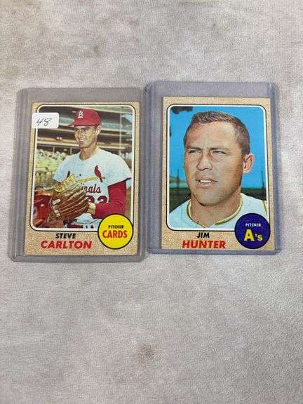 1968 Topps Star lot: Carlton, Hunter, Kaline, Marichal, Cepeda, Williams