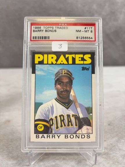Barry Bonds, Pirates 1986 Topps Traded, PSA NM-MT