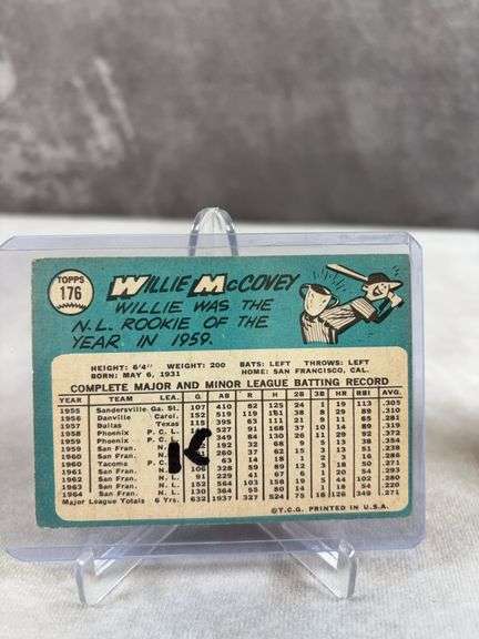 1965 Topps Willie McCovey, Cepeda, Ron Santo