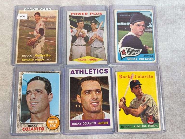Rocky Colavito (Rookie) plus 5 other Rockey cards