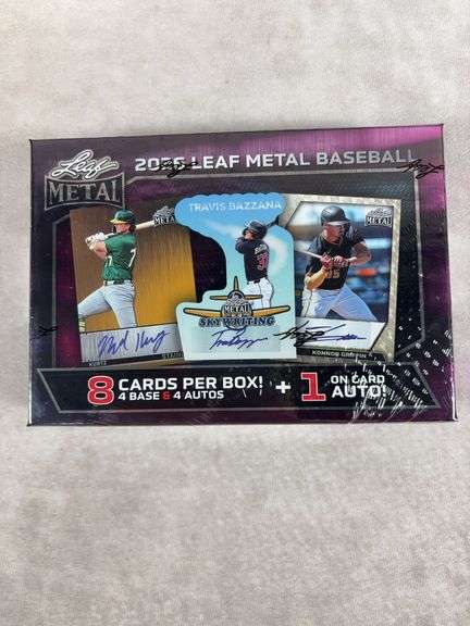 2026 Leaf Metal Baseball Sealed Hobby Box 5 Autographs