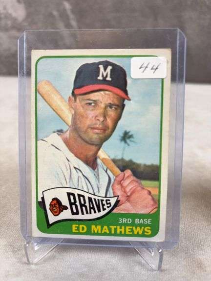 1965 Topps baseball: Ed Mathews, Ritchie Allen, Al Kaline