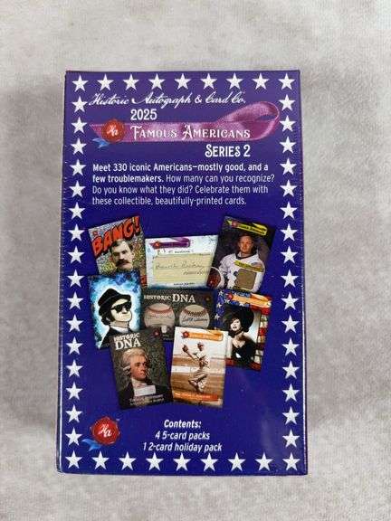 2025 Historic Autographs Famous Americans Series 2 Sealed Hobby Box