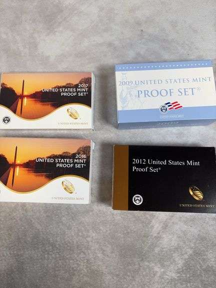 2009, 2012, 2016, 2017 US Mint Proof Sets