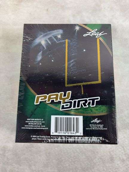 2026 Leaf Pay Dirt Football Sealed Hobby Box 4 Autographs