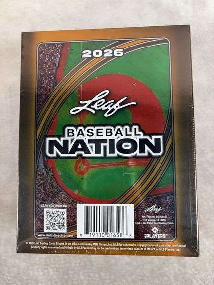 2025 Leaf Baseball Nation Sealed Hobby Box 6 Autographs
