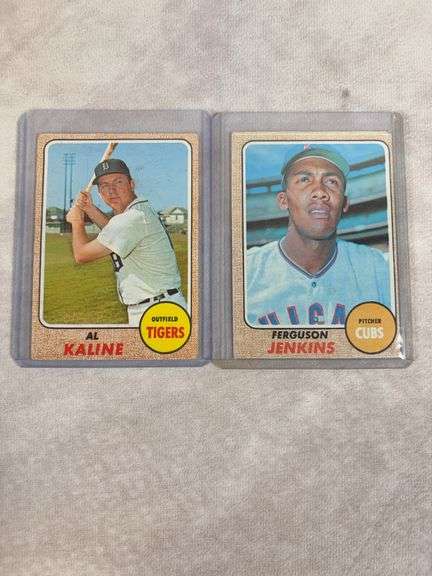 1968 Topps Star lot: Carlton, Hunter, Kaline, Marichal, Cepeda, Williams