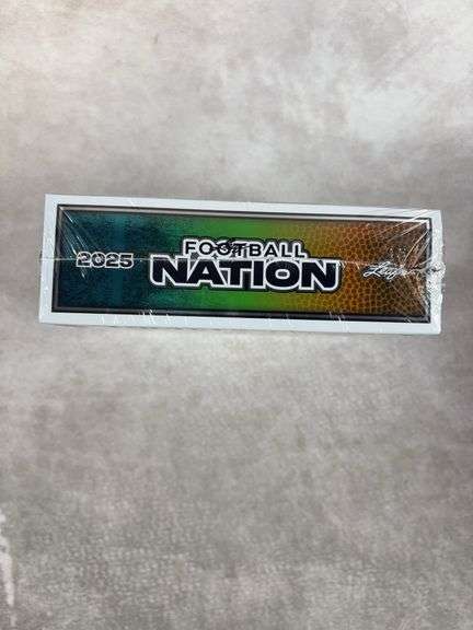 2025 Leaf Football Nation Sealed Hobby Box 5 autographs