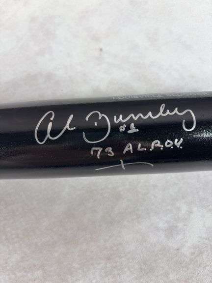 Al Bumbry Autographed Louisville Slugger Black Bat Tristar cert