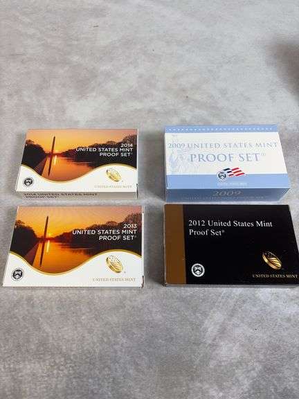 2009, 2012, 2013, 2014 US Mint Proof Sets