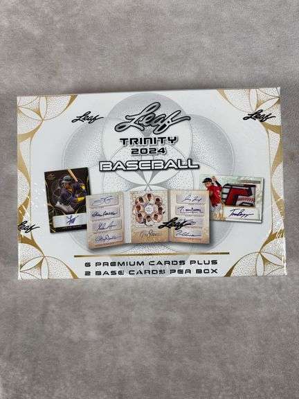 2024 Leaf Trinity Baseball Sealed Hobby Box 6 Autographs