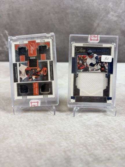 Miguel Cabrera & Buster Posey jumbo and full count swatches