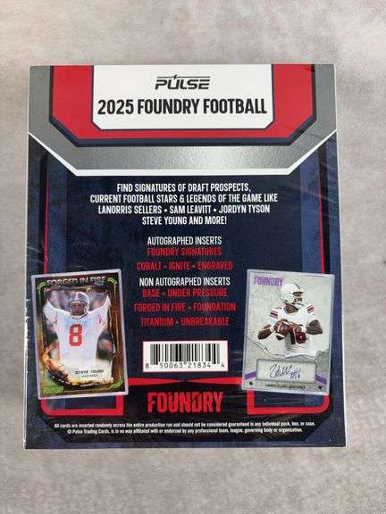 2025 Foundry Football Sealed Hobby Box 4 encased Autographs