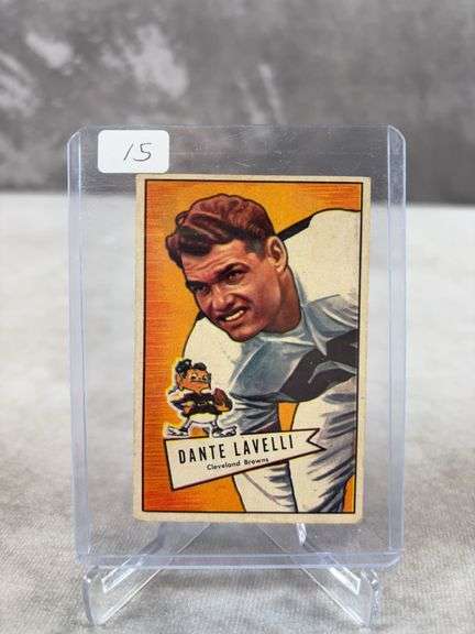 Dante Lavelli, Cleveland Browns, 1952 Bowman Small, VG+