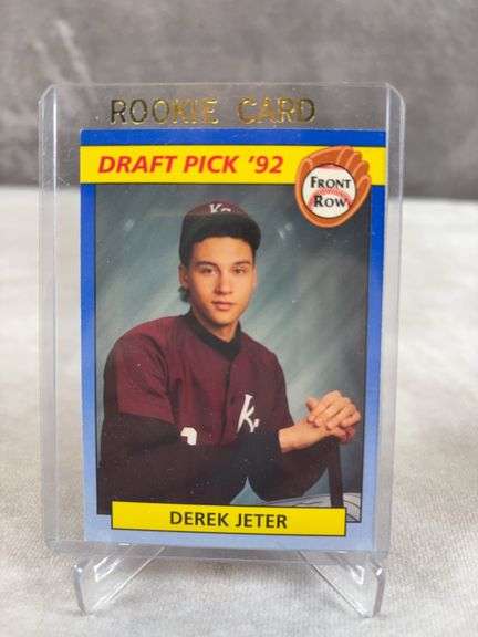 Derek Jeter Topps Gold card (Rookie) plus Front Row Rookie