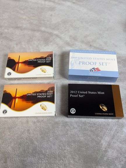 2009, 2012, 2013, 2014 US Mint Proof Sets