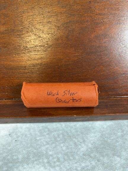 Roll Of Silver Washington Quarters