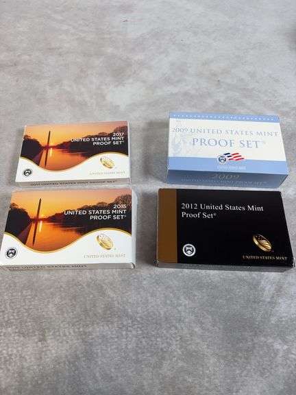 2009, 2012, 2015, 2017 US Mint Proof Sets