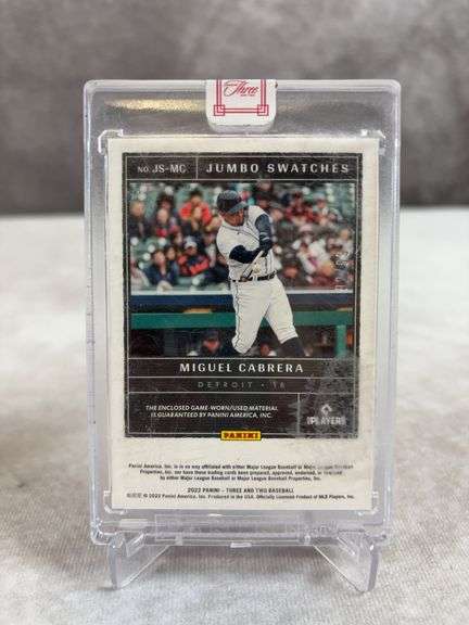 Miguel Cabrera & Buster Posey jumbo and full count swatches