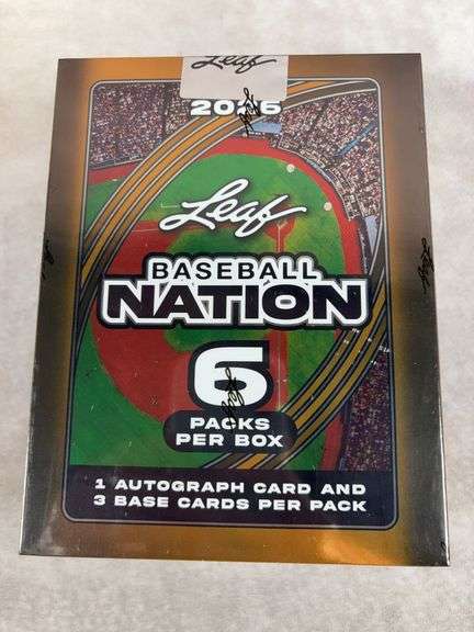 2025 Leaf Baseball Nation Sealed Hobby Box 6 Autographs