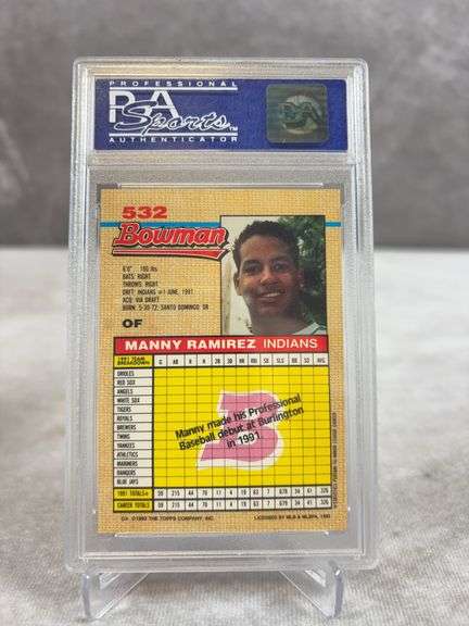 Manny Ramirez (Rookie) 1992 Bowman, Mint 9