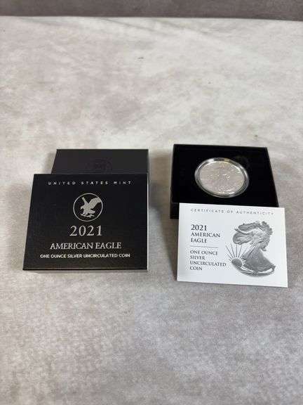 2021 1Oz. Silver Eagle in Box BU
