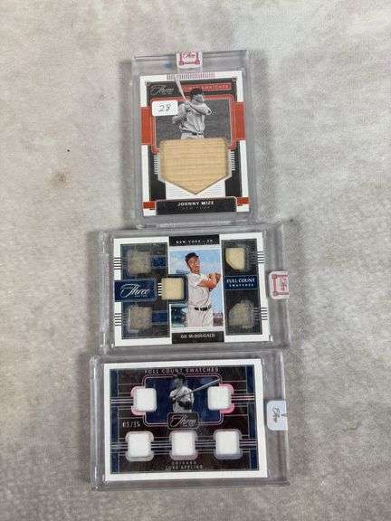 Full count & jumbo swatches: Johnny Mize, Appling, Mc Dougald