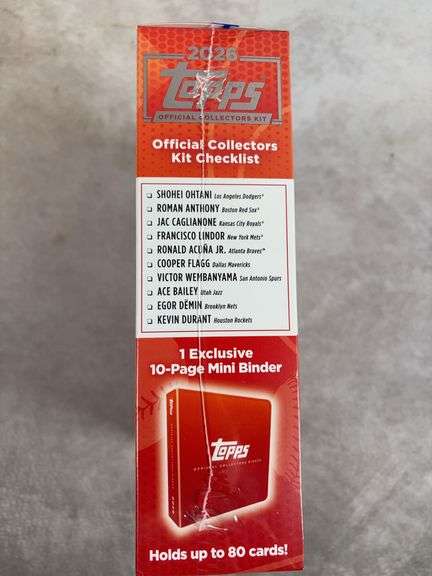 2026 Topps Baseball/Basketball Collectors Kit w/ Chrome NBA/MLB