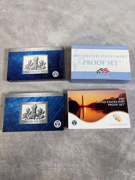 2009, 2017, 2022, 2024 US Mint Proof Sets