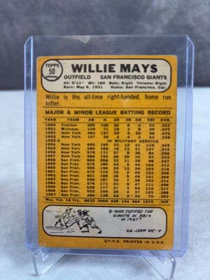 Willie Mays 1968 Topps