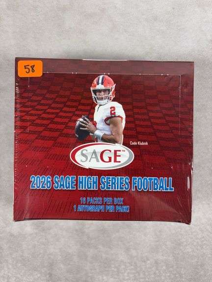 2026 SAGE Football High Series Sealed Hobby Box
