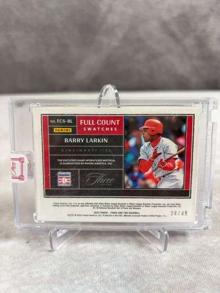 Cincinnati Reds full count swatches: Joe Morgan & Barry Larkin