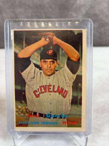 1957 Topps Indians: Early Wynn, Lemon, Garcia, Score, all pitchers