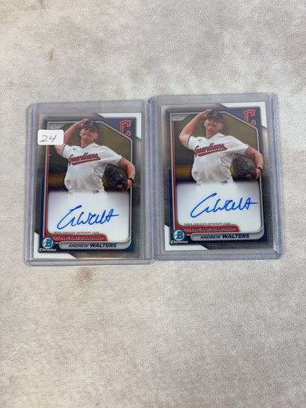 Andrew Walters, Bowman Chrome signed Rookie lot of 5