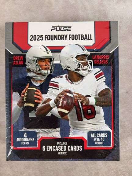 2025 Foundry Football Sealed Hobby Box 4 encased Autographs