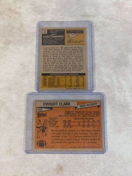 Football Rookie card lot of 8: Ronnie Lott, Singletary, Dent, Reggie White, others
